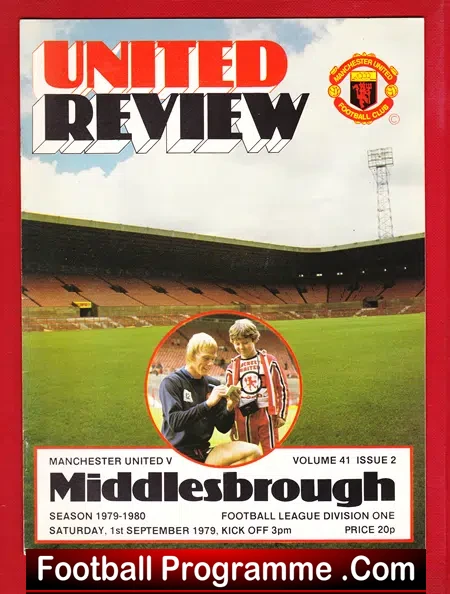 Manchester United v Middlesbrough 1979