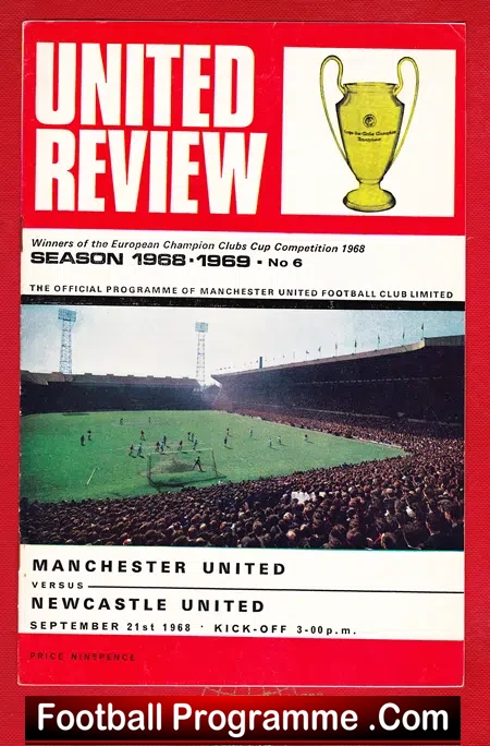 Manchester United v Newcastle United 1968