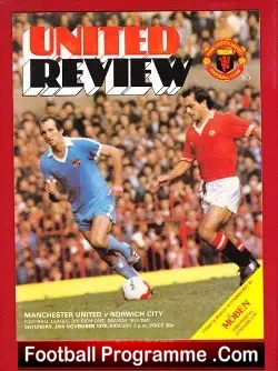 Manchester United v Norwich City 1979