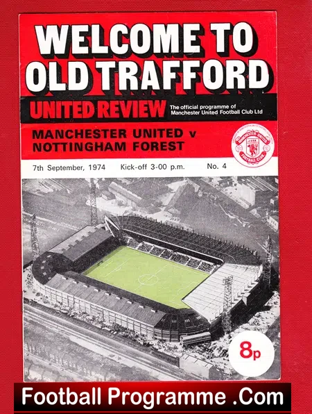 Manchester United v Nottingham Forest 1974