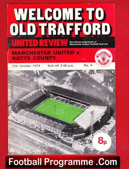 Manchester United v Notts County 1974