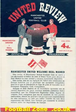 Manchester United v Real Madrid 1957 Autograph Signed Matt Busby
