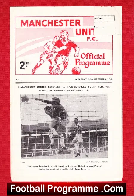 Manchester United v Sheffield Wednesday 1962 – Reserve Match