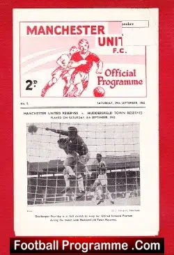 Manchester United v Sheffield Wednesday 1962 – Reserve Match