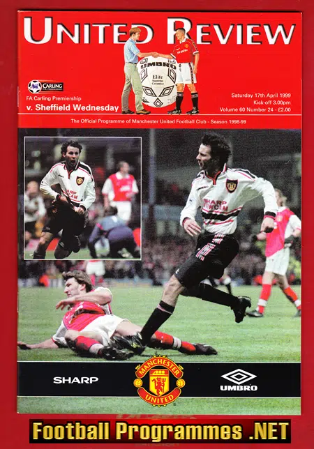 Manchester United v Sheffield Wednesday 1999 – Treble Season