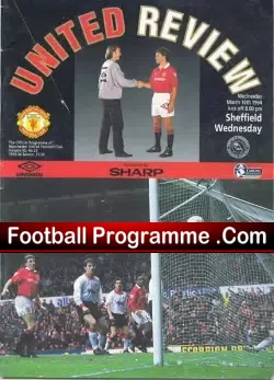 Manchester United v Sheffield Wednesday 1994