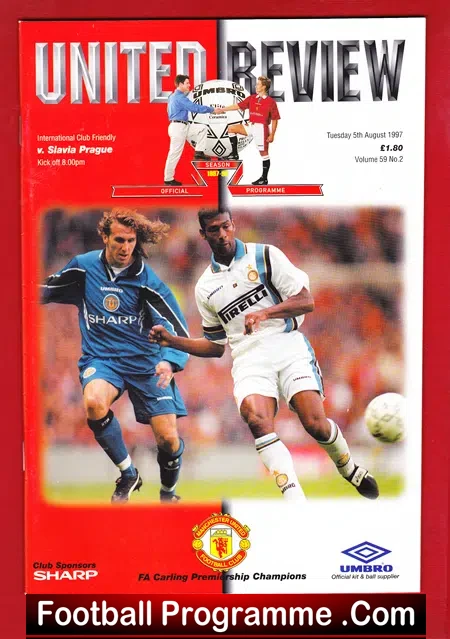 Manchester United v Slavia Prague 1997