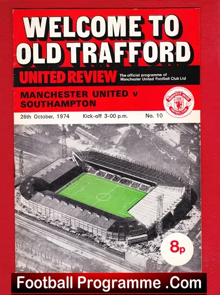 Manchester United v Southampton 1974