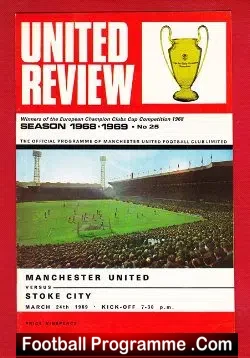 Manchester United v Stoke City 1969