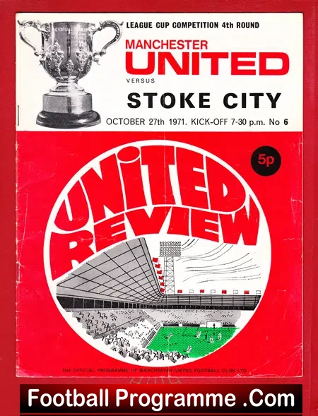 Manchester United v Stoke City 1971 – League Cup Game