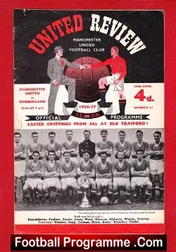 Manchester United v Sunderland 1957 – Title Clincher