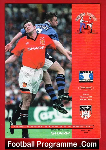 Manchester United v Sunderland 1996 – FA Cup