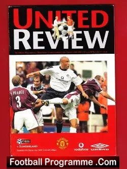Manchester United v Sunderland 2000