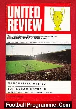 Manchester United v Tottenham 1968