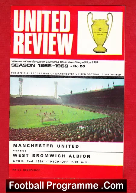 Manchester United v WBA 1969