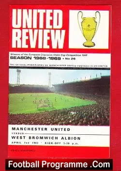 Manchester United v WBA 1969