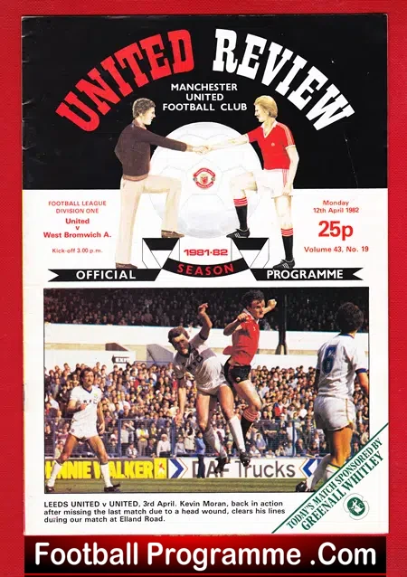 Manchester United v WBA 1982