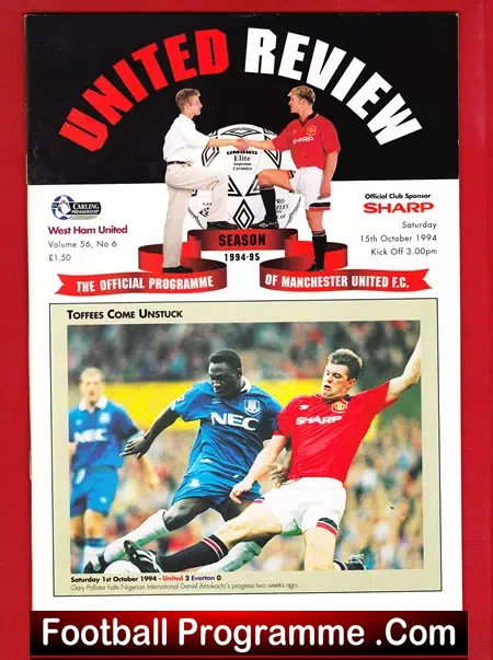Manchester United v West Ham United 1994