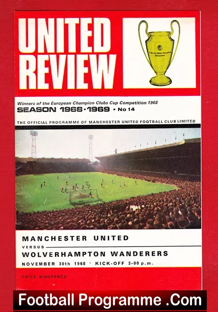 Manchester United v Wolves 1968