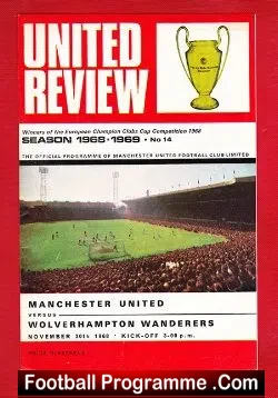 Manchester United v Wolves 1968
