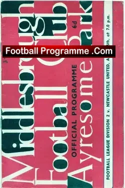 Middlesbrough v Newcastle United 1963