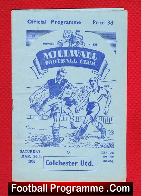 Millwall v Colchester United 1955