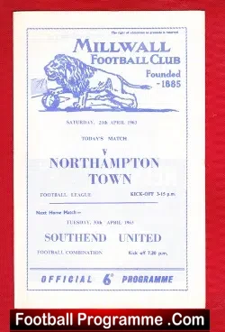 Millwall v Northampton Town 1963