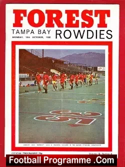 Nottingham Forest v Tampa Bay 1980 – Plus The Footbal Ticket
