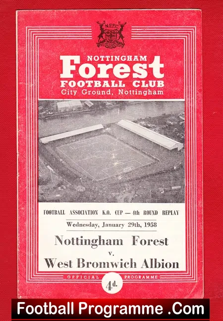 Nottingham Forest v WBA 1958