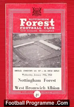 Nottingham Forest v WBA 1958