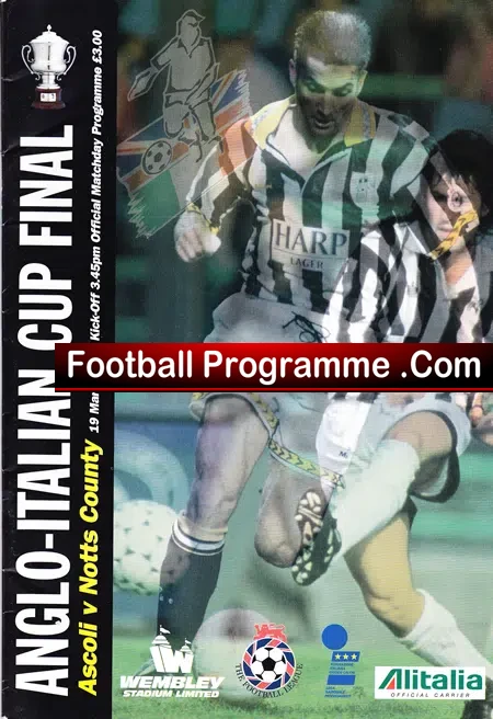 Notts County v Ascoli 1995 – Italy