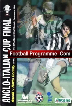 Notts County v Ascoli 1995 – Italy