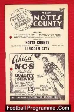 Notts County v Lincoln City 1954 – to clear