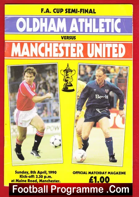 Oldham Athletic v Manchester United 1990 – FA Cup Semi Final
