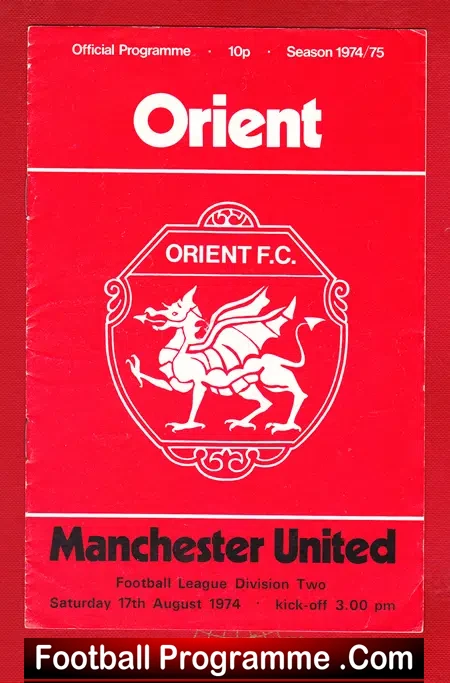 Orient v Manchester United 1974 – Stuart Pearson Debut