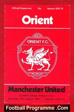 Orient v Manchester United 1974 – Stuart Pearson Debut