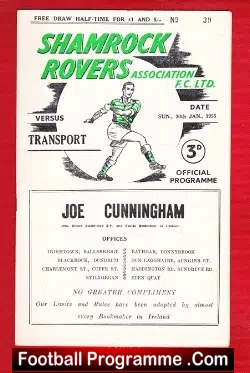 Shamrock Rovers v Transport 1955 – Ireland