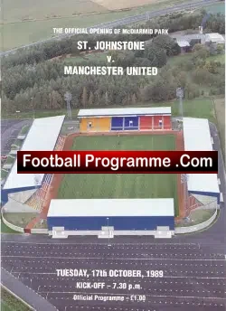 St Johnstone v Manchester United 1989 – Opening McDiarmid Park