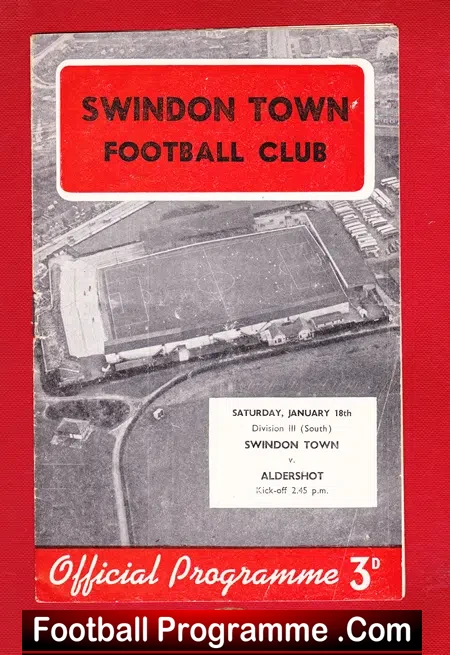 Swindon Town v Aldershot 1958
