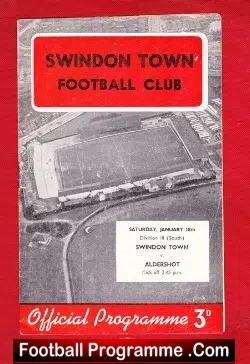 Swindon Town v Aldershot 1958