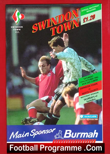 Swindon Town v Notts County 1992
