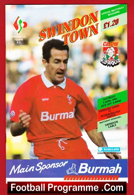 Swindon Town v Peterborough United 1993
