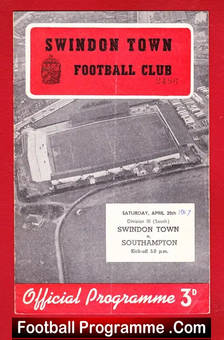 Swindon Town v Southport 1957