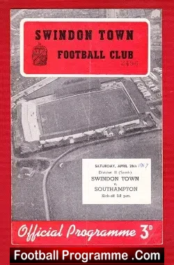 Swindon Town v Southport 1957