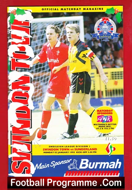 Swindon Town v Sunderland 1995