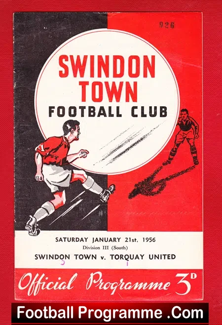 Swindon Town v Torquay United 1956