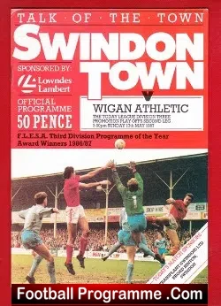 Swindon Town v Wigan Athletic 1987
