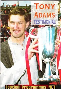 Tony Adams Testimonial Benefit Arsenal 2002 – Large A4