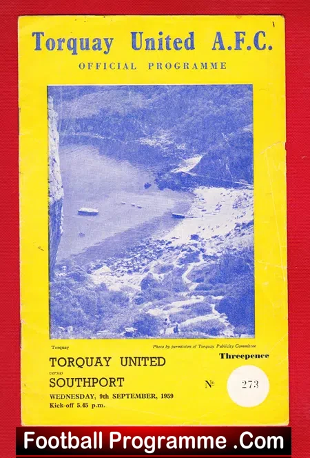 Torquay United v Southport 1959