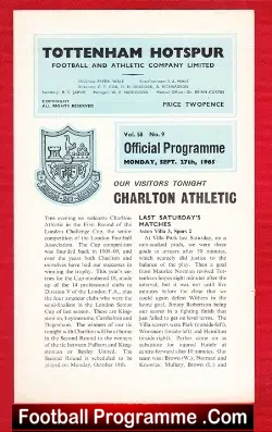 Tottenham Hotspur v Charlton Athletic 1965